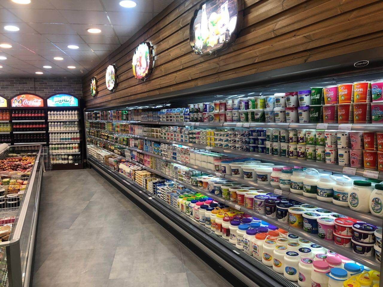 یخچال ایستاده پرده هوا با سیستم مرکزی